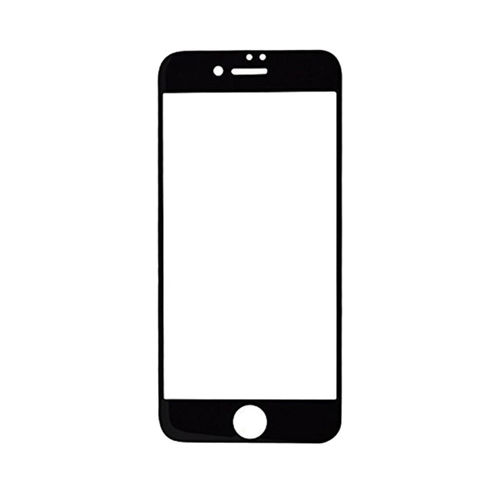 Protector de sticla, XO Design, pentru iPhone 8 / iPhone 7, Negru