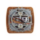 Двойна телефонна розетка ELBI Zirve Fix 2XRg11, cat3, T568A/B, бук