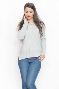 Pulover, Carmen Grigoriu 5304, Gri deschis Pulover, Carmen Grigoriu 5304, Gri deschis