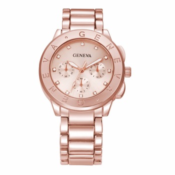 Ceas Geneva Dama Quartz Casual Elegant Rose, PN999832RE, curea din metal (zale), afisaj Analog Ceas Geneva Dama Quartz Casual Elegant Rose, PN999832RE, curea din metal (zale), afisaj Analog