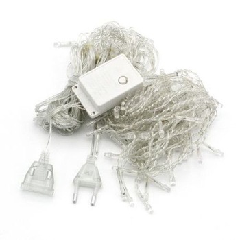 Instalatie Brad de Craciun, 100 LED Culoare Alba, Lungime 8m - Cablu de Instalatii cu Beculete pentru Sarbatori de Iarna Cablu Alb Instalatie Brad de Craciun, 100 LED Culoare Alba, Lungime 8m - Cablu de Instalatii cu Beculete pentru Sarbatori de Iarna Cablu Alb