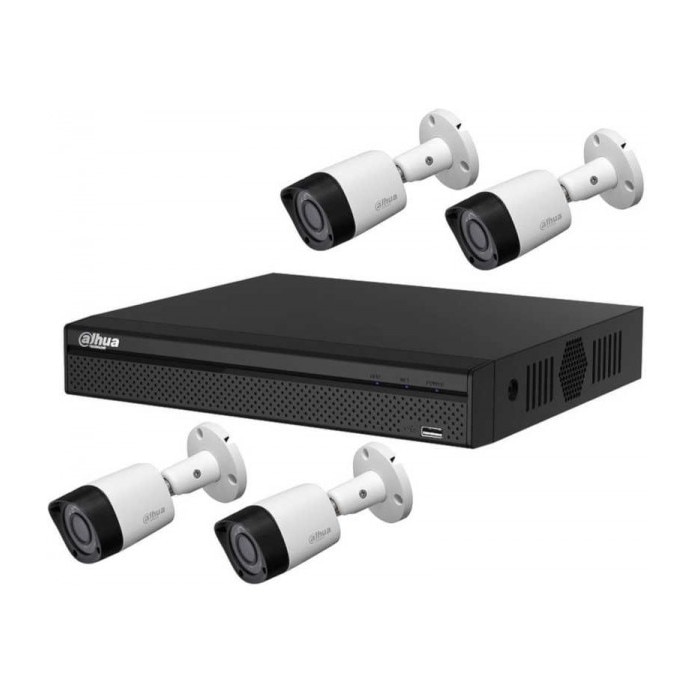 Kit 4 Camere si XVR Dahua, HAC-HFW1000RM-XVR4104HS-X