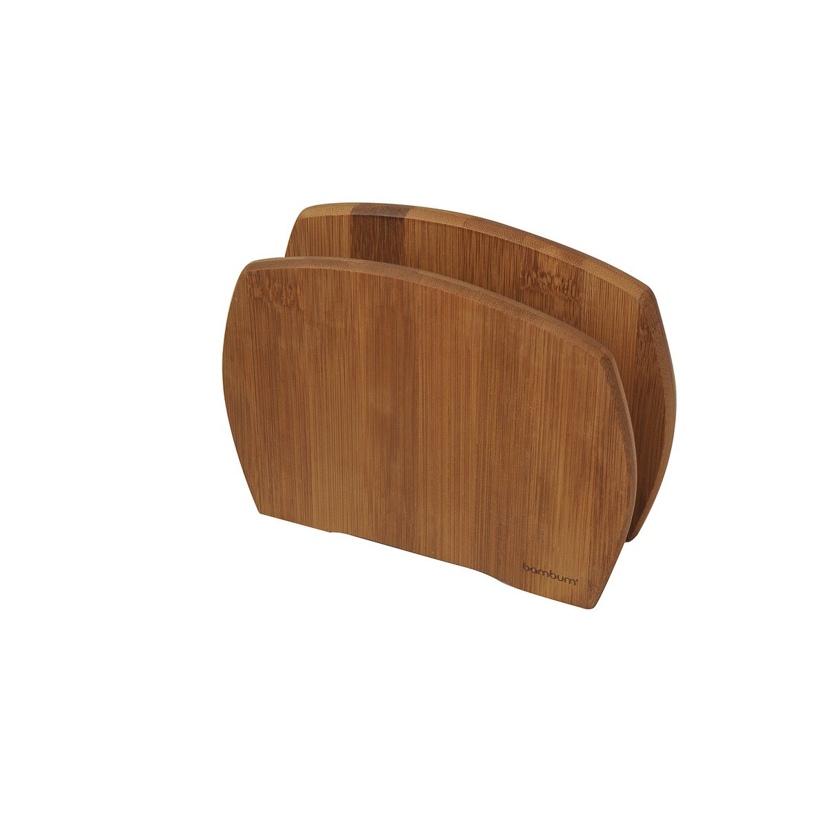 Suport din bambus pentru servetele de bucatarie, Bambum, Lola, 11.5 x 5 x 15 cm, Natur