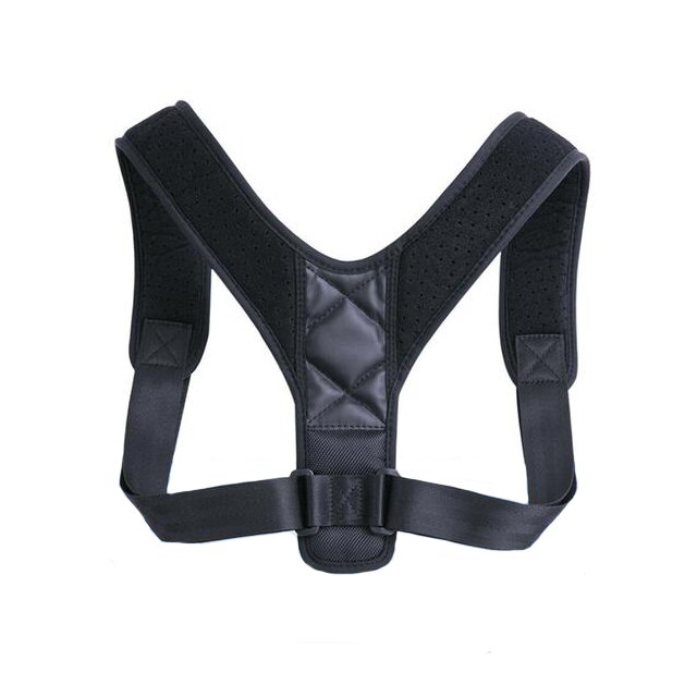 Corector postura ajustabil, negru, marime unica (S-L)