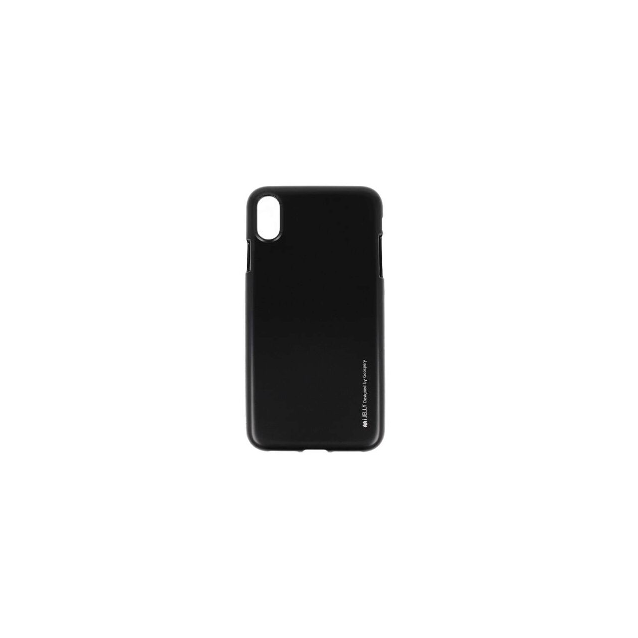 Husa Apple iPhone XR - Goospery TPU i-Jelly Metal Case Black