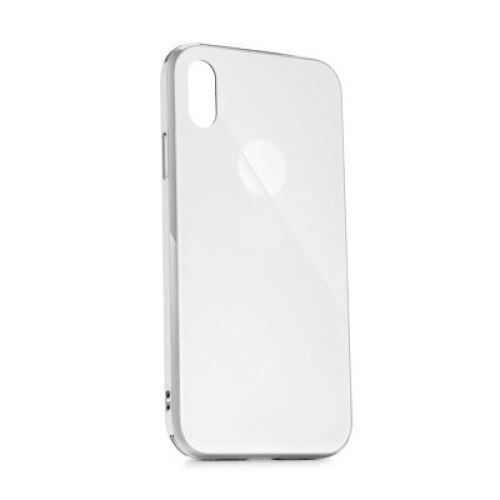Carcasa Forcell GLASS Premium pentru Samsung Galaxy S10 Plus alba