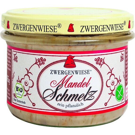 Unsoare vegetala cu migdale Fara Gluten Bio Zwergenwiese 165 g