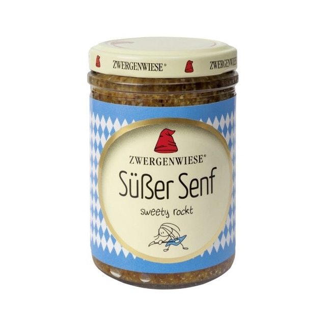 Mustar dulce Bavarez Fara Gluten Bio Zwergenwiese 160 ml