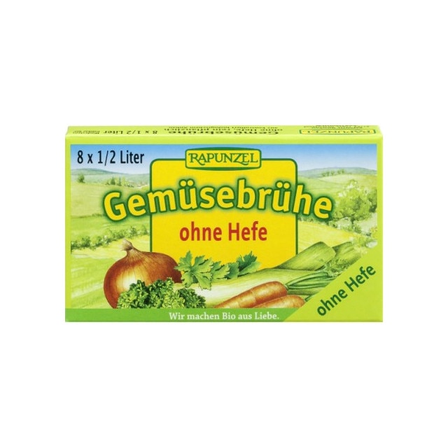 Cub de Supa de legume fara drojdie 8 buc Bio Rapunzel 84 g