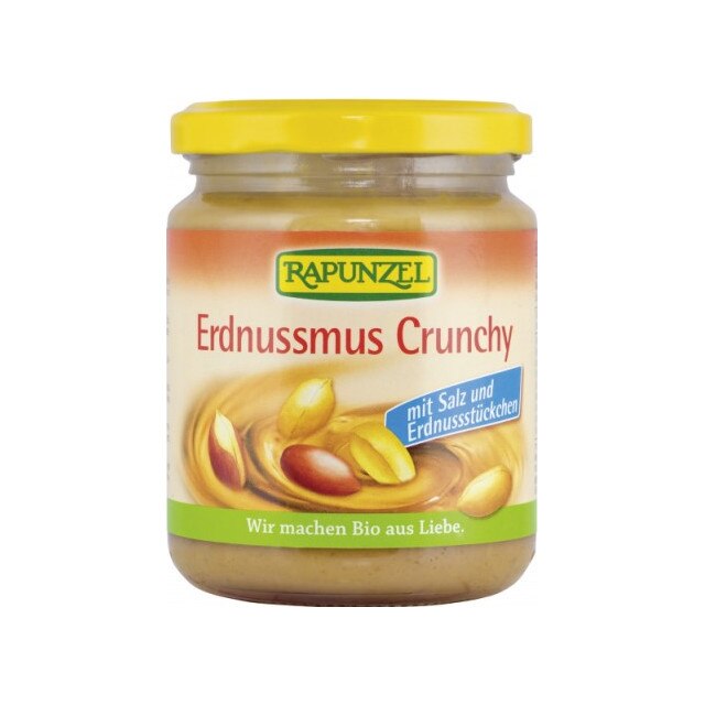 Pasta de arahide Crocanta cu sare Vegan Bio Rapunzel 250 g