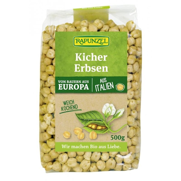 Naut boabe bio, 500g, Rapunzel