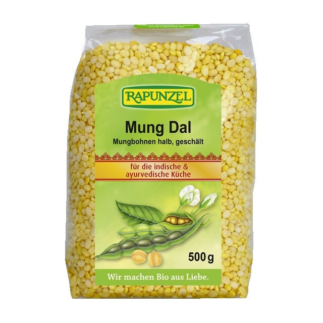 Fasole mung jumatati Mung Dal Bio Rapunzel 500 g