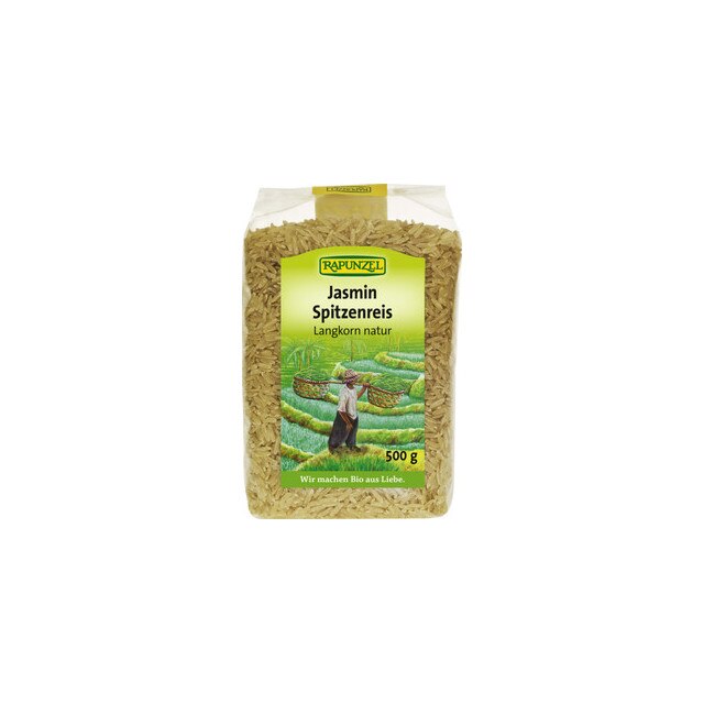 Orez Jasmin natur cu bob lung Bio Rapunzel 500 g