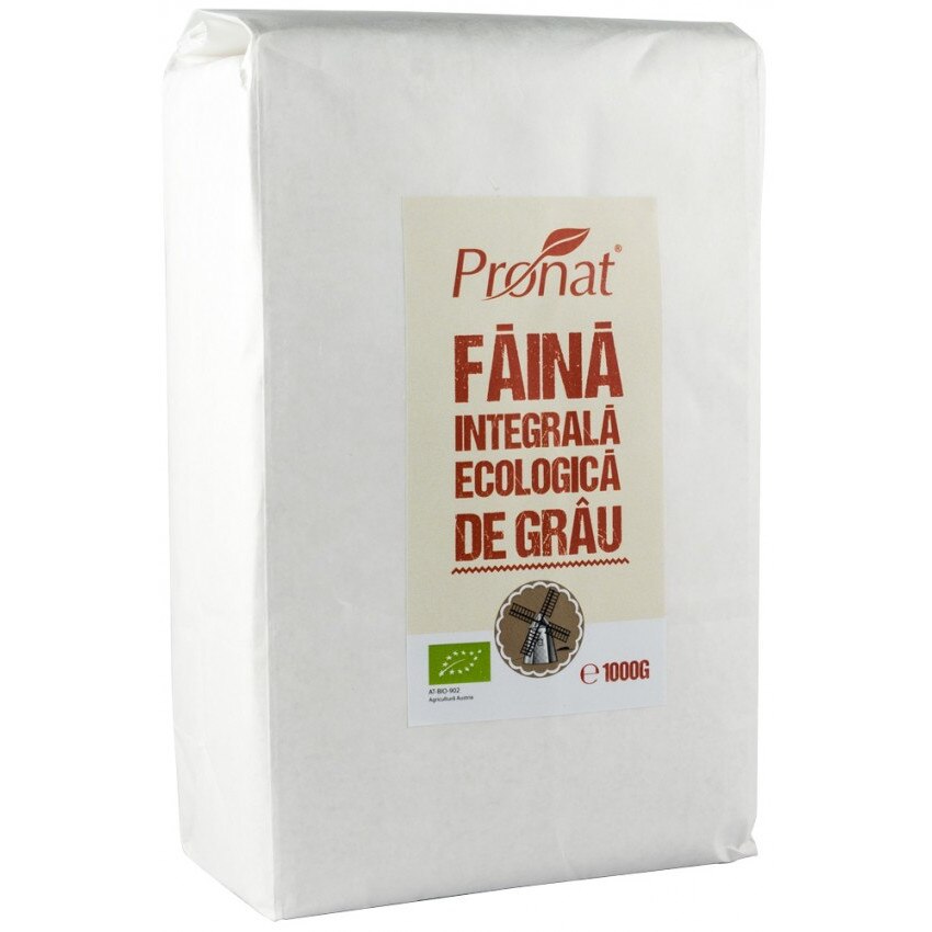 Faina integrala de grau bio, Pronat 1Kg