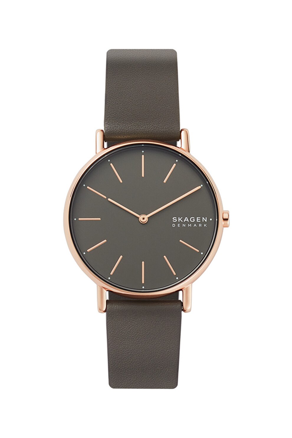 Skagen, Ceas quartz cu o curea de piele, Maro