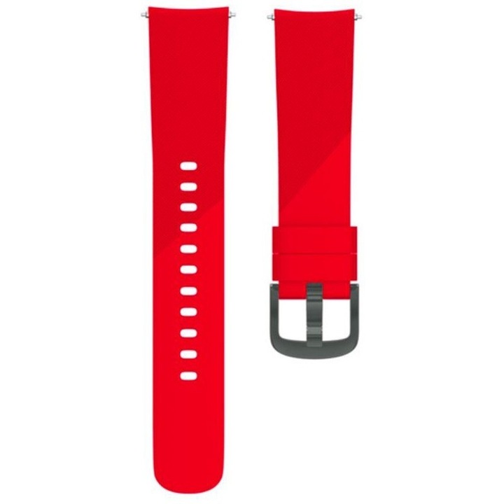 Szilikon szíj, kompatibilis a Samsung Galaxy Watch Active 2-vel, gyorskioldó teleszkópok, piros