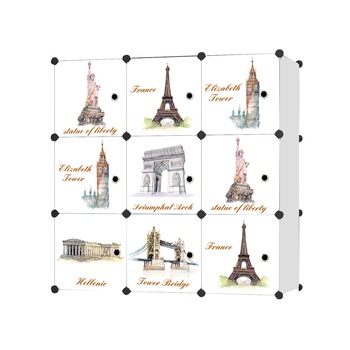 Dulap tip Soldat, Monuments Style, Alb, 9 Usi Dulap tip Soldat, Monuments Style, Alb, 9 Usi