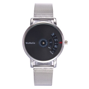 Ceas WoMaGe Unisex Quartz Casual Elegant Negru, PN999357NU, curea din metal (mesh), afisaj Analog Ceas WoMaGe Unisex Quartz Casual Elegant Negru, PN999357NU, curea din metal (mesh), afisaj Analog