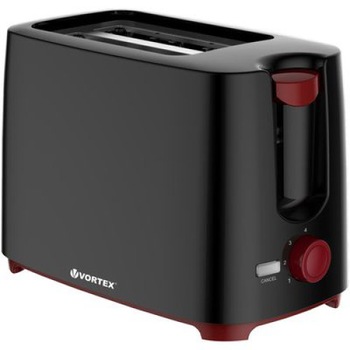 Prajitor de paine VORTEX VO4008 700 W 2 felii Negru Prajitor de paine VORTEX VO4008 700 W 2 felii Negru