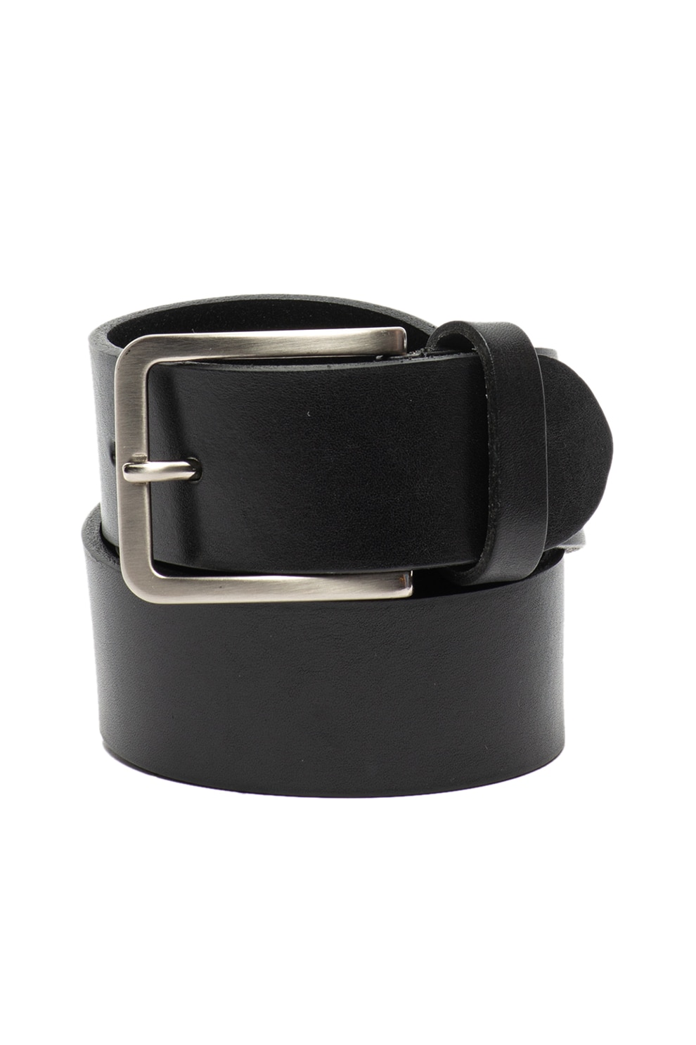 Pierro Poggi, Curea de piele naturala cu catarama metalica, Negru, 110 CM Standard