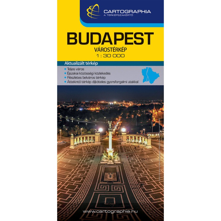 Budapest Extra (keményborítós) térkép