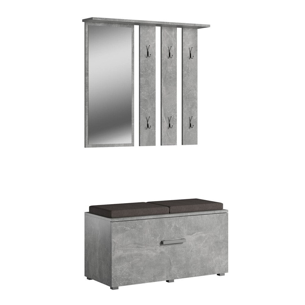 Set mobilier pentru hol Trend Home Opal, Gri