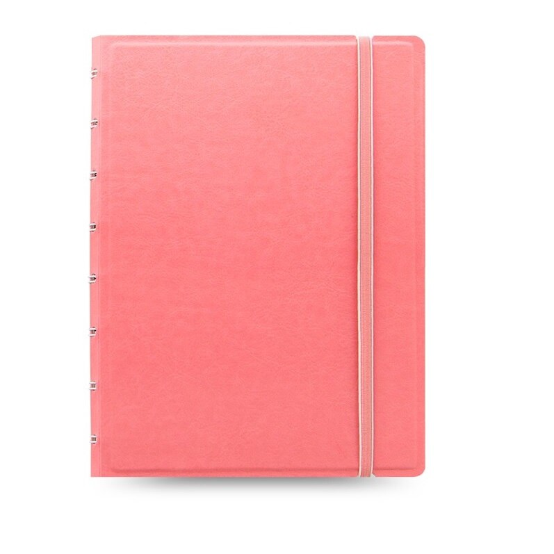 Agenda A5 nedatata cu spirala si rezerve FILOFAX Notebook Classic, Roz