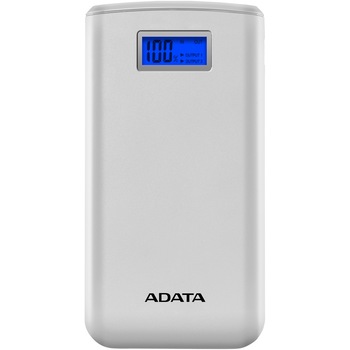 Acumulator extern ADATA S20000D LIPO, 2xUSB high-conversion, LED, 20000 mAh, White Acumulator extern ADATA S20000D LIPO, 2xUSB high-conversion, LED, 20000 mAh, White