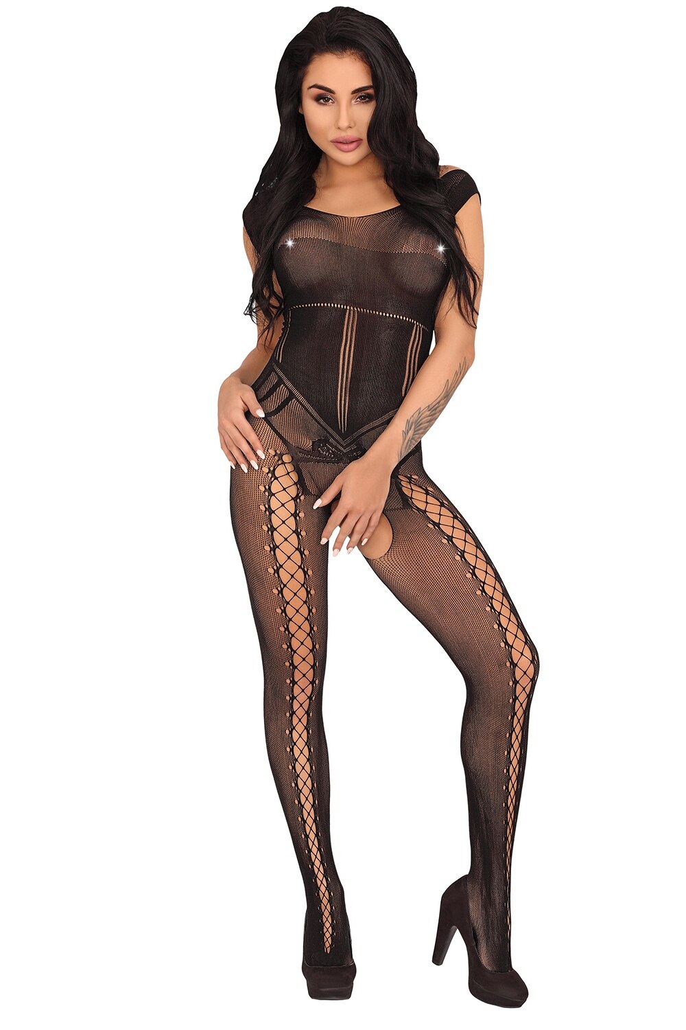 Catsuit Boudica, LivCo, negru, S/L