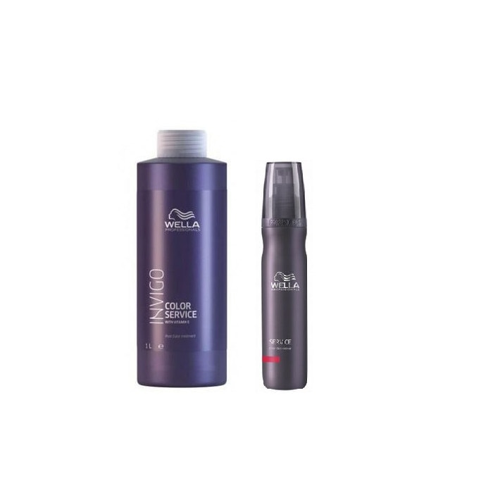 Set Wella Invigo Service Color: Masca 1000ml + Crema indepartarea petelor de vopsea 150ml