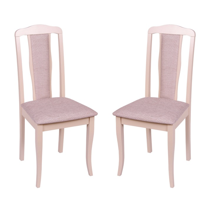 Set 2 scaune San Marino, Lemn, Beige/Regent plain 03