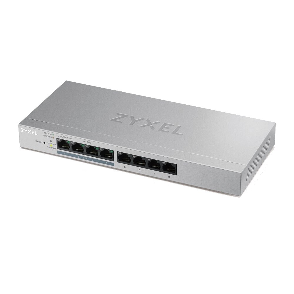 Switch ZyXEL GS-1200-8HPV2, 8 Porturi, Gigabit, webmanaged
