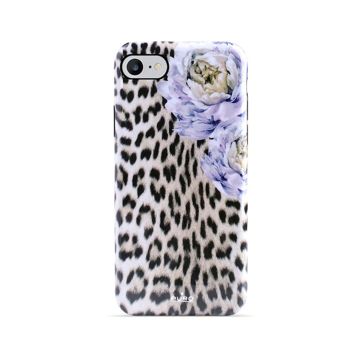 PURO Glam Sweet Leopard tok iPhone SE 2020 / 8 / 7 / 6s készülékhez, többszínű