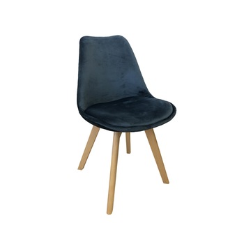 Scaun Fulton Velvet Albastru 49 x 43 x 83 h Scaun Fulton Velvet Albastru 49 x 43 x 83 h