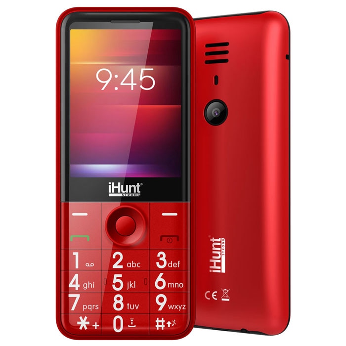 Telefon mobil, iHunt, i3 3G, Dual SIM, 128MB, 64MB RAM, 3G, Red