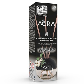 Odorizant camera 0% alcool Aura, Floare de bumbac 20 ml Odorizant camera 0% alcool Aura, Floare de bumbac 20 ml