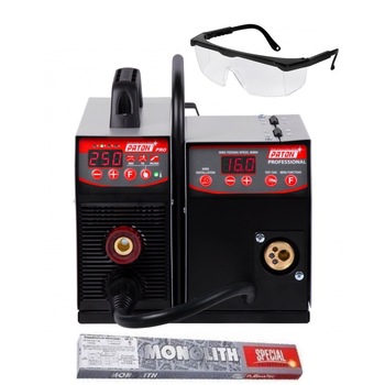 Invertor pentru sudura Paton MIG-MAG/MMA/TIG PSI 250P, ochelari sudura si electrozi Invertor pentru sudura Paton MIG-MAG/MMA/TIG PSI 250P, ochelari sudura si electrozi