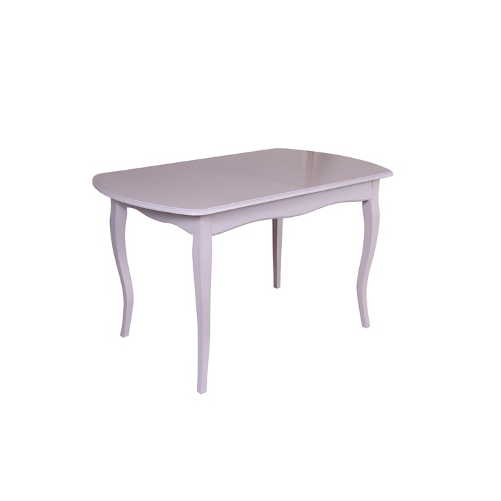 Кухненска маса, Разтегателна, LUMAS, Ergonica, 130x80, Бяла