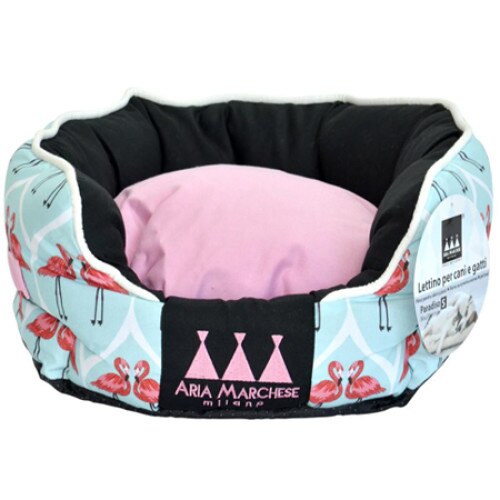 Patut caini pisici Paradiso Bleu/Flamingo L, 68x60x25cm, Aria Marchese