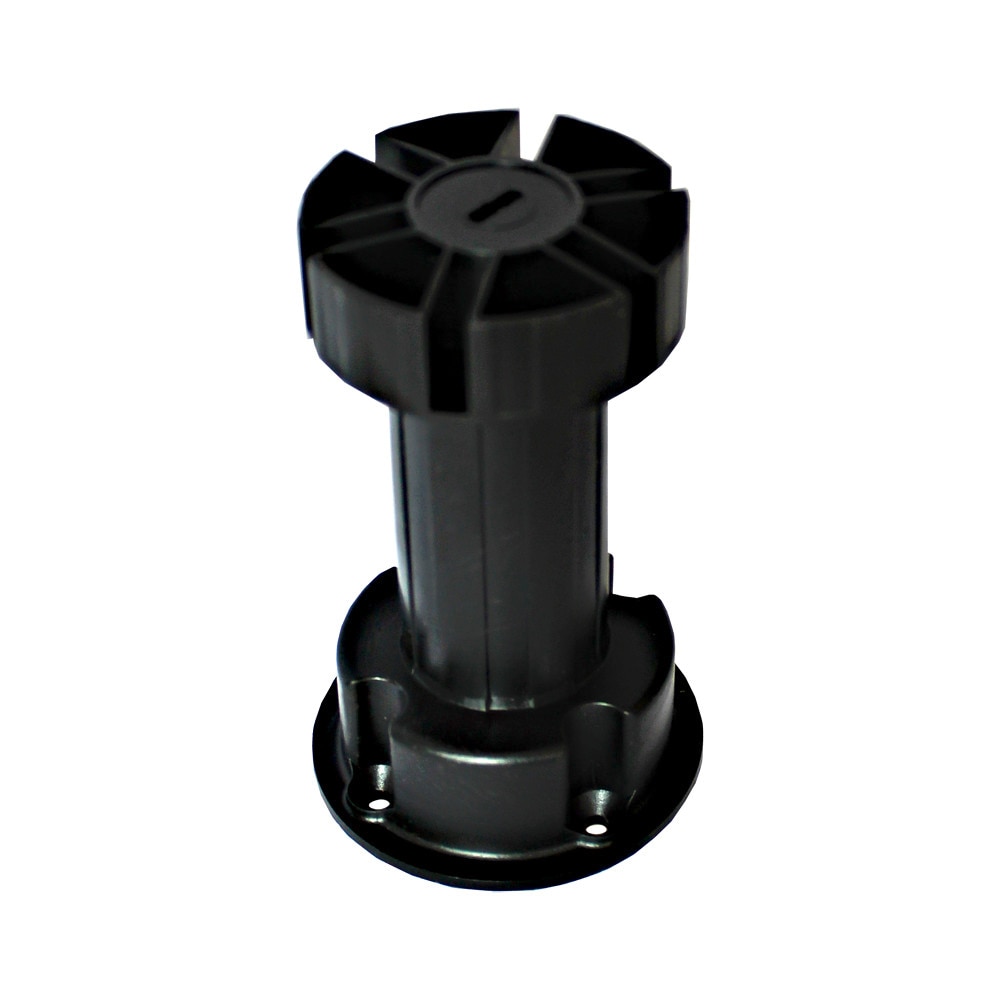Picior mobilier plastic, design italian, reglabil, negru, H = 100 mm, doua piese , pachet 300 buc