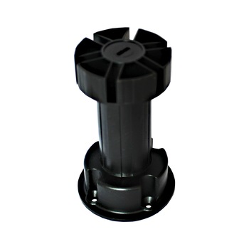 Picior mobilier plastic, design italian, reglabil, negru, H = 100 mm, doua piese , pachet 300 buc Picior mobilier plastic, design italian, reglabil, negru, H = 100 mm, doua piese , pachet 300 buc