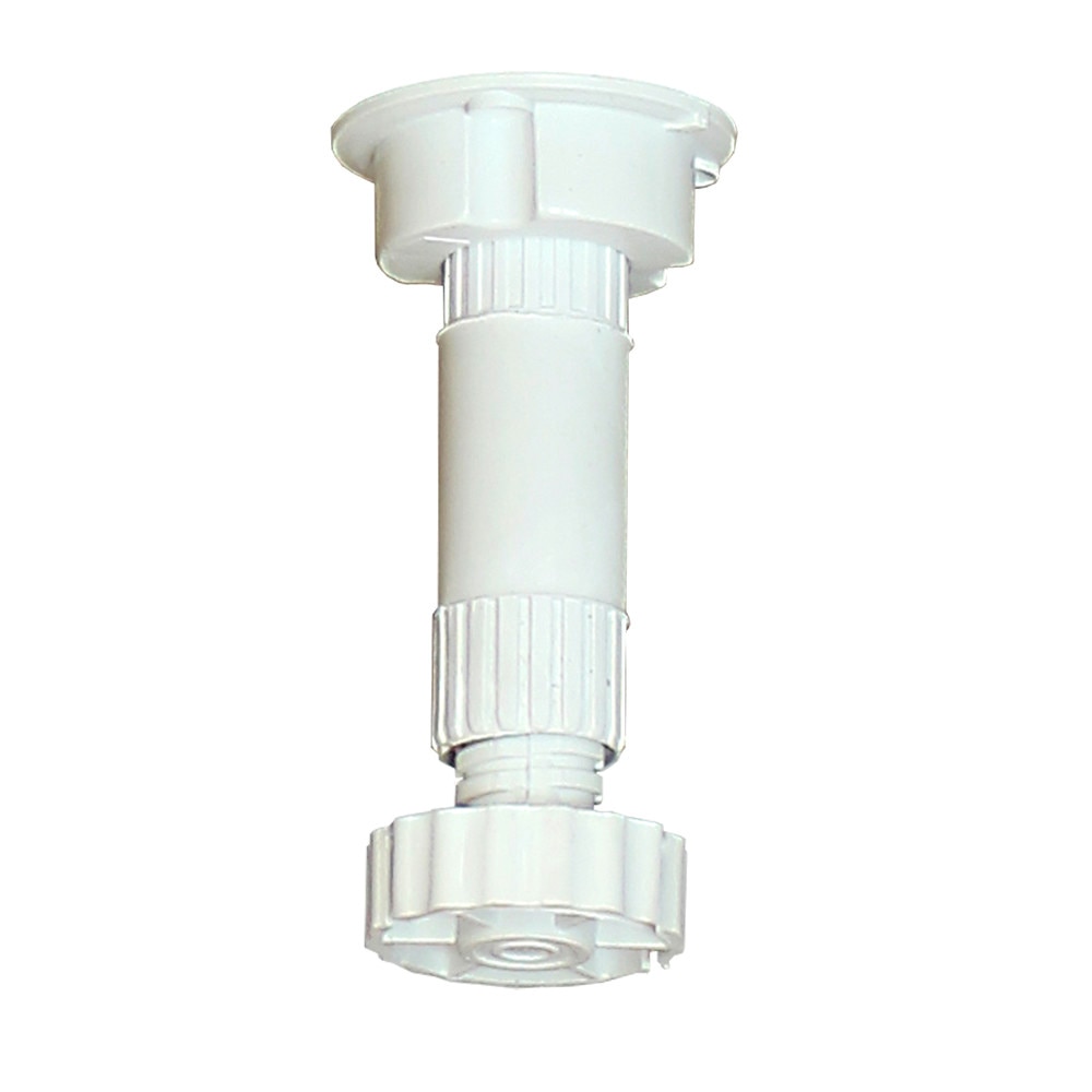 Picior mobilier plastic, reglabil, alb, H = 100 mm, trei piese , set 300 buc