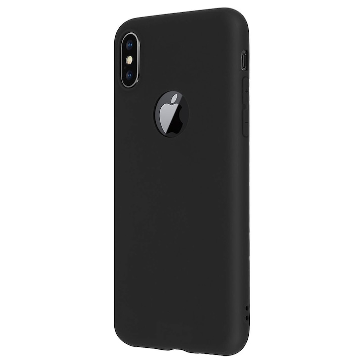 Кейс за Apple iPhone X, GloMax Perfect Fit черен мат