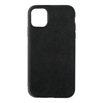 Husa Alcantara pentru Apple iPhone 11 Pro Max Negru Husa Alcantara pentru Apple iPhone 11 Pro Max Negru