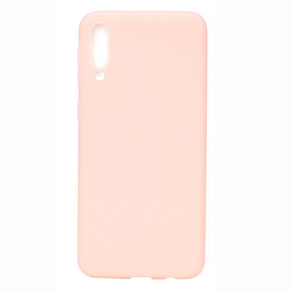 Husa silicon Samsung Galaxy A70, Roz Pal Mat, Antisoc, TPU, Viceversa