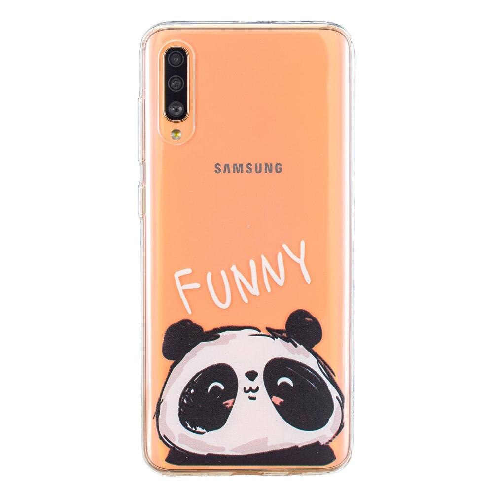 Husa Samsung Galaxy A70 model Funny Panda Antisoc, TPU, Viceversa