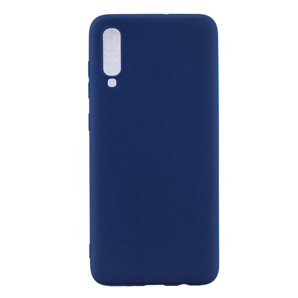 Husa silicon Samsung Galaxy A70, Albastru Mat, Antisoc, TPU, Viceversa Albastru