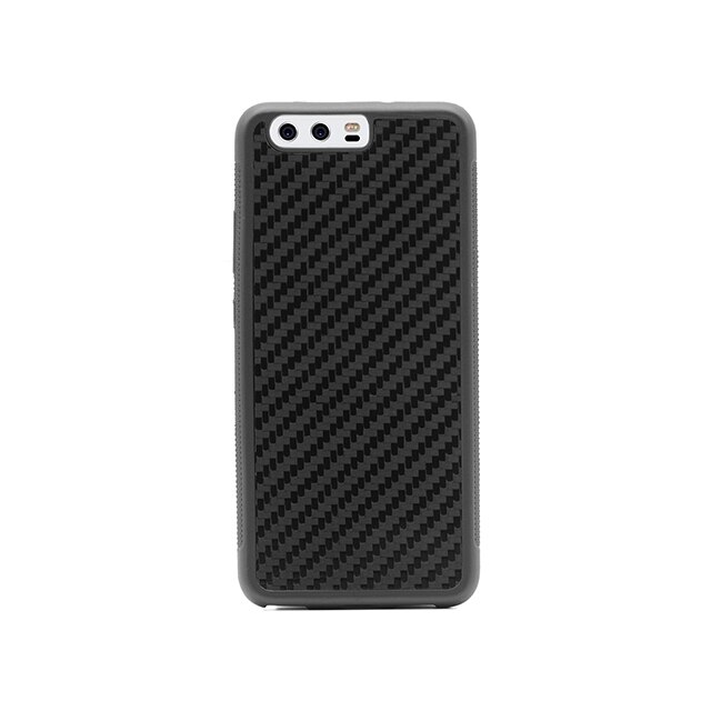 Husa de Telefon din Silicon cu Insertie de Fibra de Carbon Autentica Compatibila cu Huawei P10