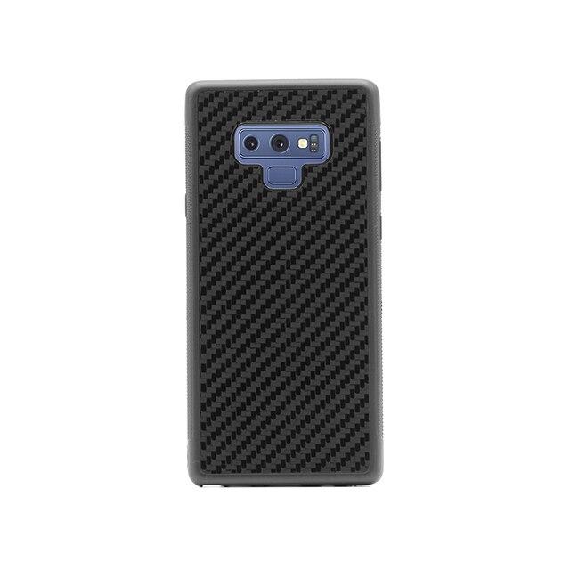 Husa de Telefon din Silicon cu Insertie de Fibra de Carbon Autentica Compatibila cu Samsung Galaxy Note 9