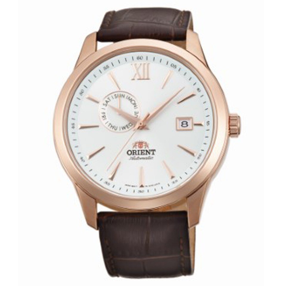 Ceas barbatesc, Orient Automatic, Alb/Auriu
